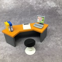Playmobil Office Desk- Computer, Clipboard, Books, Desk, Chair - $8.81