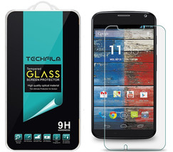 TechFilm Tempered Glass Screen Protector Saver for Motorola Moto X (1st ... - £10.22 GBP