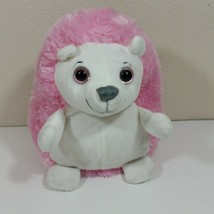 Demdaco Nat &amp; Jules Hedgehog 8 inch Plush Pink White Stuffed Animal Toy - £13.29 GBP