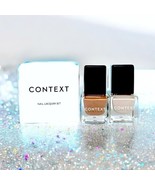 CONTEXT SKIN Nail Lacquer Duo in Piece of Me &amp; The Last Mile Brand New i... - $14.84