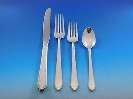 William &amp; Mary by Lunt Sterling Silver Flatware Set Place Size Service 37 Pcs - £2,107.28 GBP