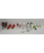 16 Piece Farm Animals Figures,Realistic Plastic Farm Animal Figurines Vintage  - £10.99 GBP