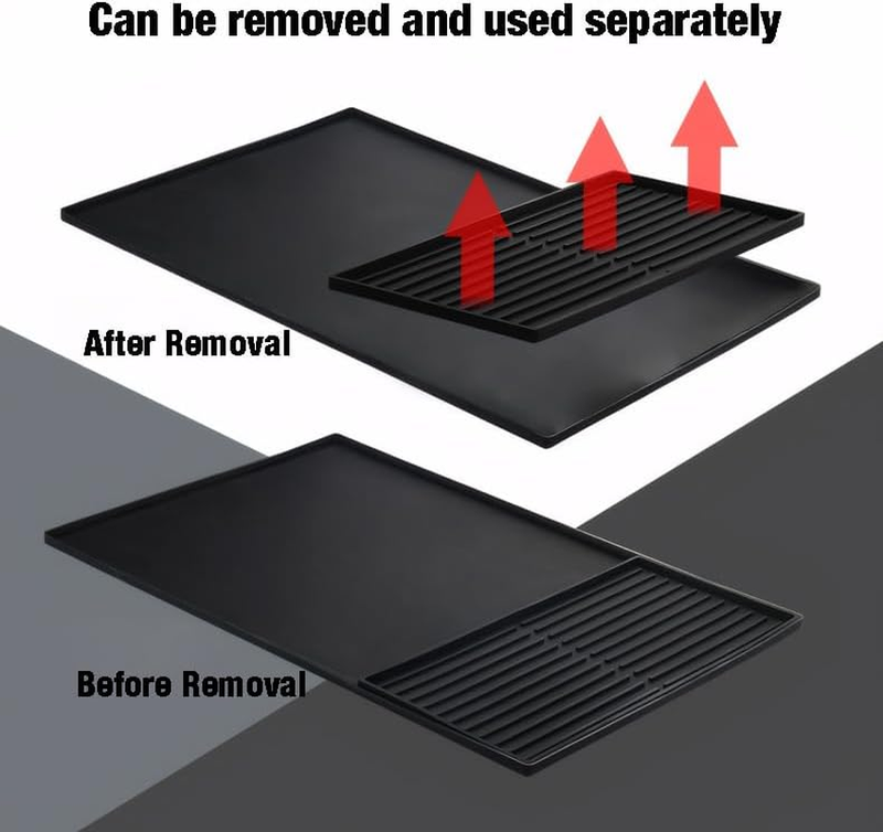 Coffee Bar Mat for Countertop, Emptycolor Heat Resistant Non-Slip Silicone Coffe Item image 2