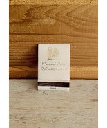 Vintage Matches Pam and Peter Wedding February 4 1978 Matchbook - $27.43 CAD