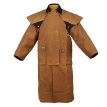 Mens Oilskin Western Australian Waterproof Duster Coat Jacket 23101SN - $2,252.33 MXN