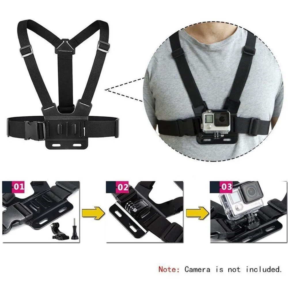 House Home GoPro Accessories Adjustable Chest Mount Harness Chest SA Belt for Go - £19.67 GBP