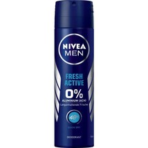 Nivea Men Fresh Active Spray deodorant 150ml 0% Aluminum  FREE SHIPPING - £7.52 GBP