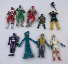 Lot of 9 Vintage Action Figures &amp; Toys 90’s Mixed Lot Some Broken Power Rangers - £20.55 GBP