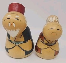 Vintage Hajime -Shimo / Miyashita Kokeshi Dolls Man &amp; Woman Made in Japan PB196 - £60.35 GBP