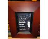 FRAMED DAVID BOWIE QUOTE IN VINTAGE WOODEN FRAME 7X8 - $22.17