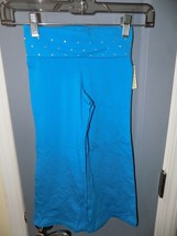 P.S. Aeropostale Blue Lagoon Yoga Pants W/Gems on top Size 4 Girls NEW - $19.71