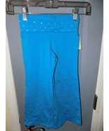 P.S. Aeropostale Blue Lagoon Yoga Pants W/Gems on top Size 4 Girls NEW - £15.57 GBP