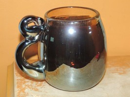 Art Glass 13&quot; Mug / Cup Handmade w pontil iridescent unsigned Vintage punch - €7,72 EUR
