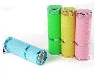 Luminous 9-head aluminum flashlight - $4.29