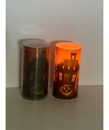 2 Sandra Lee LED Flameless Candles Halloween Spooky Haunted House - £16.07 GBP