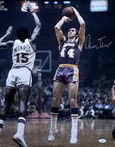 Jerry Ouest Signé 16x20 Los Angeles Lakers Chasse Photo JSA - £100.42 GBP