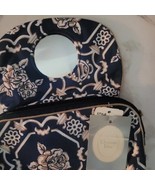 RARE Vintage Christian Dior Cosmetic Bag Blue Floral  NWT! - £133.90 GBP