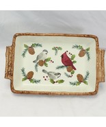 Sonoma Knollwood Rectangular Baker 15&quot; Cardinal Chickadee  Christmas Xmas - $34.29