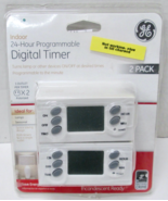 GE Indoor 24 Hour Programmable Digital Timer 2 Pack # 15445 - $17.31 CAD