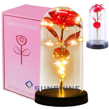 24K Gold Plated Real Rose: Perfect Valentine&#39;s Day Gift! - $21.45