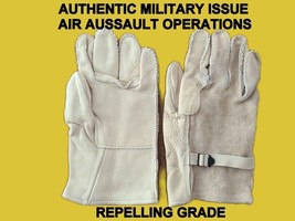 NEW USGI Military Heavy Duty Cattlehide Gloves WHITE AIR AUSSAULT ALL SIZES - $17.26