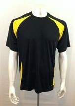 Stormtech Performance Black Yellow Polyester Athletic Short Sleeve Shirt... - $8.64 CAD