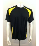 Stormtech Performance Black Yellow Polyester Athletic Short Sleeve Shirt... - $119.26 MXN