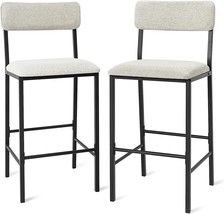 Lavievert Counter Height Barstools, Set Of 2 Bar Chairs, Kitchen Island,... - £132.93 GBP