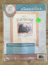 Cathy Heck Dimensions Hello Sunshine Baby Birth Embroidery Cross Stich Kit 8x10 - $15.00