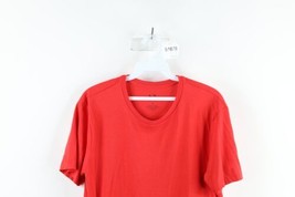 Armani Exchange Mens Medium Spell Out Blank Short Sleeve T-Shirt Red Cotton - $29.65
