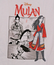 Live and Tell Disney Mulan &quot;Legendary Warrior&quot; 4 Images Girl&#39;s L White  T-Shirt - £11.79 GBP