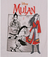 Live and Tell Disney Mulan "Legendary Warrior" 4 Images Girl's L White  T-Shirt - $14.81