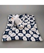 Blankets &amp; Beyond Bunny Rabbit Blue Gray White  Security Blanket Navy NWT - $1,881.67 MXN
