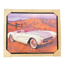 Corvette 1957 Convertible Fuel Injected Poster Wall Hanging Black Frame - $29.99