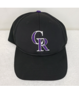 Colorado Rockies MLB OC Sports Hat Cap Solid Black / CR Logo Team Adjust... - $8.36