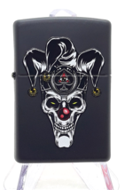 Jester Skull With All Seeing Eye  Zippo Lighter  - Black Matte 79959 - $28.99