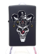 Jester Skull With All Seeing Eye  Zippo Lighter  - Black Matte 79959 - $28.99