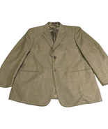 Cross And Winsor Mens Blazer Brown Button Sleeve Inner Pockets Back Slit - $16.23 CAD