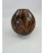 Vintage Painted Gourd Tribal Primitive Dried Hollow 34508 Vase - £14.65 GBP