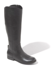 Universal Thread Women&#39;s Brisa Tall Black Faux Leather Zippered Riding Boots NWT - £14.94 GBP