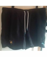 Tommy Bahama Black Swim Shorts Mens XXL Board Lined Army Black Knights Logo - $27.14 CAD