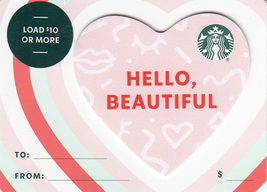 Starbucks 2021 Hello, Beautiful Heart Recyclable Gift Card New No Value - £1.56 GBP