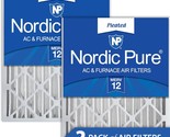 The Two Packs Of Nordic Pure 16X20X4 Merv 12 Pleated Ac Furnace Air Filt... - $54.95