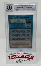 Bo Jackson Autographed 1988 Topps #327 RC Rookie Card Raiders BAS 10 Auto - £428.05 GBP