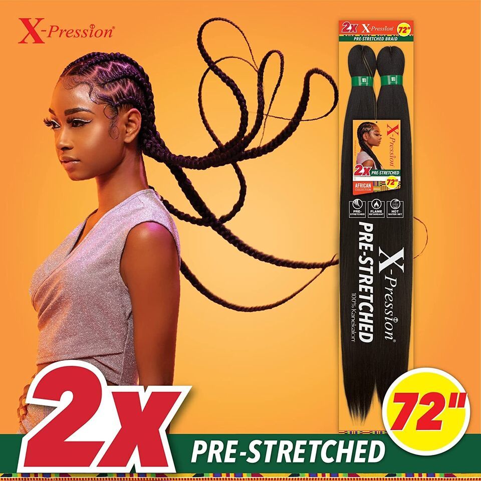 2X XPRESSION BRAID BRAIDING HAIR 72