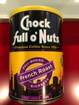 CHOCK FULL OF NUTS FRENCH ROAST GROUND COFFEE 10.3OZ - £9.97 GBP
