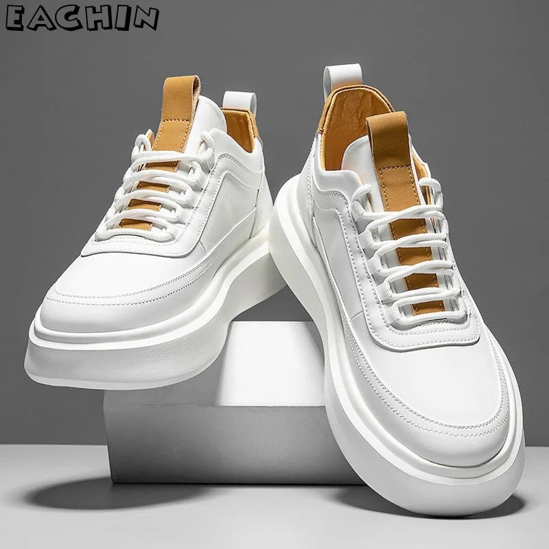 Spring Autumn White Sneakers for Men  Lightweight Sport Running Shoes Me... - $51.67