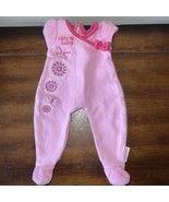 American Girl Bitty Baby Welcome Home Pink Embroidered Sleeper Clothes R... - $10.88