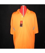 XL NEW w Tags GRAND SLAM Performance Orange Short Sleeve Polo Shirt Gran... - £15.55 GBP