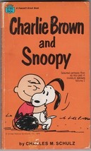 Charlie Brown and Snoopy Paperback Book Peanuts 1970 Fawcett D1484 SOLID... - $3.50